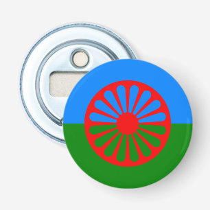 Romansk zigenare, flaska-öppnare i flagga flasköppnare