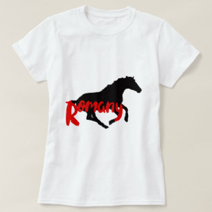 Romansk zigenartext och romer t shirt