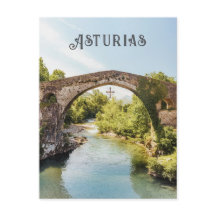 Romanska bron, Cangas de Onís, Asturias resa