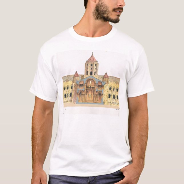 Romanska Santiago de Compostela T Shirt (Framsida)