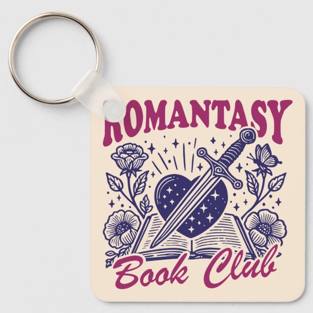 Romantasy bokklubb nyckelring (Framsida)