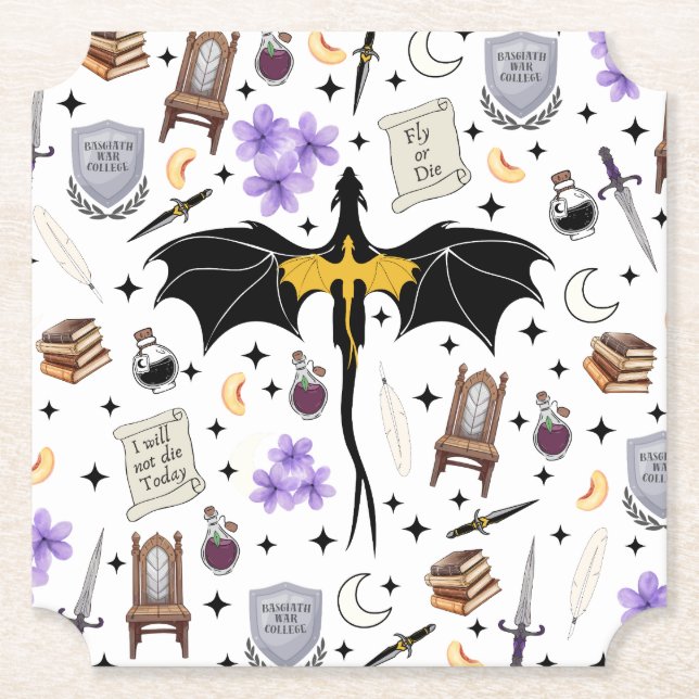 Romantasy Bokläserpresentater Fjärde Vinge Underlä Underlägg Papper (Framsida)