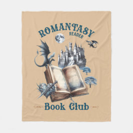 Romantasy Reader Dragon Bok Klubb Castle Fleecefilt
