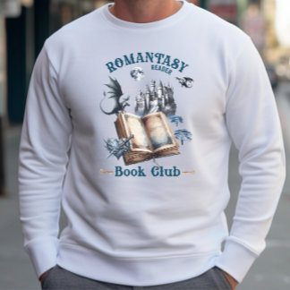 Romantasy Reader Dragon Bok Klubb Castle Lång Ärmad Tröja
