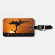 Romantic African Dream sunset-foto med text
