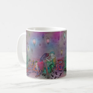 Romantic Älskare Kiss - Eterska Kärlek Kaffemugg