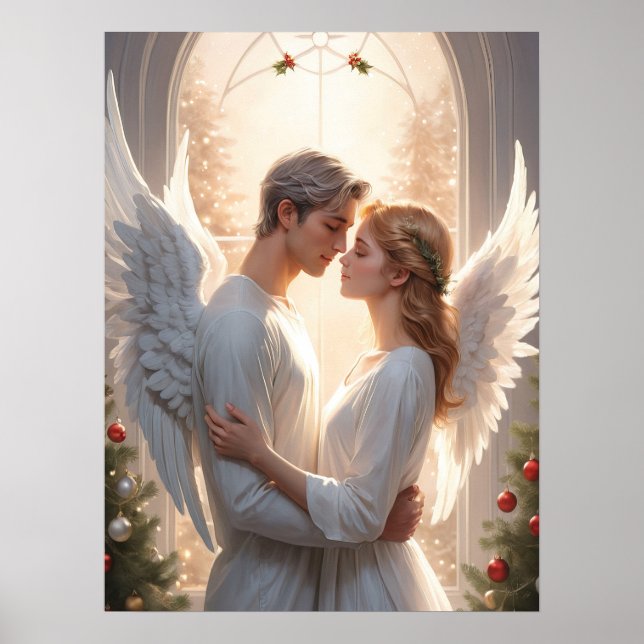 Romantic Angel, par målning Poster (Framsidan)