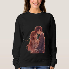 Romantic Anime Couple - Valentine's Day Aesthetic T Shirt