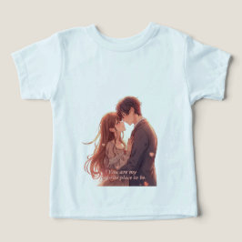 Romantic Anime Couple - Valentine's Day Aesthetic T Shirt