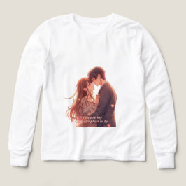 Romantic Anime Couple - Valentine's Day Aesthetic T Shirt