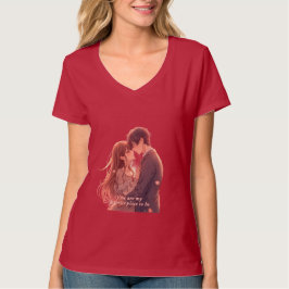 Romantic Anime Couple - Valentine's Day Aesthetic T Shirt
