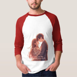 Romantic Anime Couple - Valentine's Day Aesthetic T Shirt
