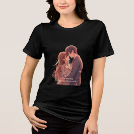 Romantic Anime Couple - Valentine's Day Aesthetic T Shirt
