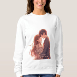 Romantic Anime Couple - Valentine's Day Aesthetic T Shirt