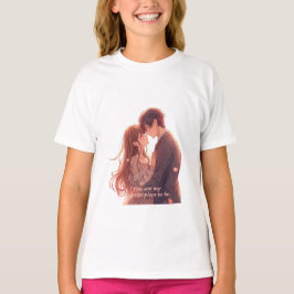 Romantic Anime Couple - Valentine's Day Aesthetic T Shirt