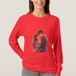 Romantic Anime Couple - Valentine's Day Aesthetic T Shirt