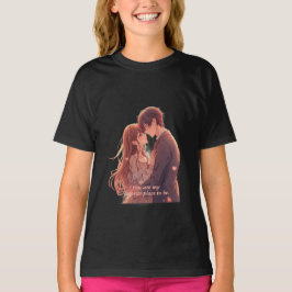 Romantic Anime Couple - Valentine's Day Aesthetic T Shirt