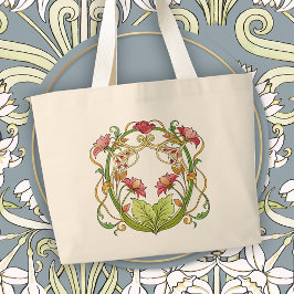 Romantic Art Nouveau Home Accent Jumbo Tygkasse