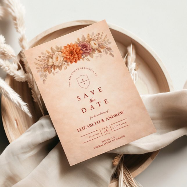 Romantic Autumn Garden Wedding Spara Datumet (Skapare uppladdad)
