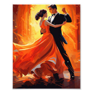 Romantic Ballroom Dance Fototryck