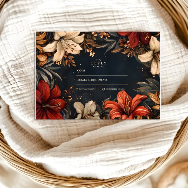 Romantic Baroque Bröllop OSA Kort (Skapare uppladdad)