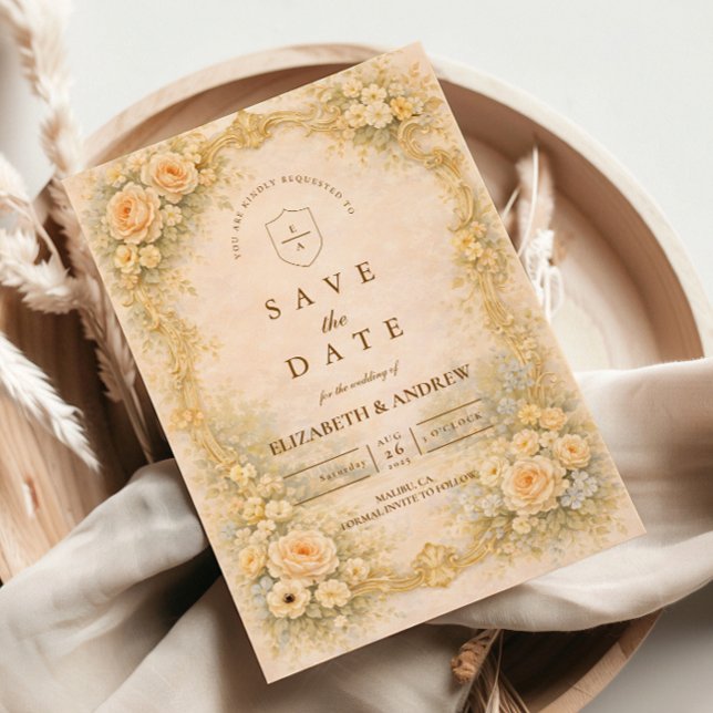 Romantic Baroque Garden Wedding Spara Datumet (Skapare uppladdad)