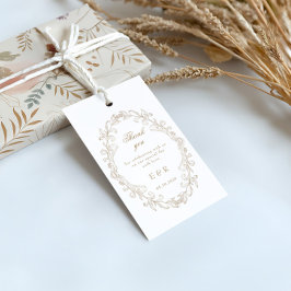 Romantic Baroque Ornate Frame Wedding Presentetikett