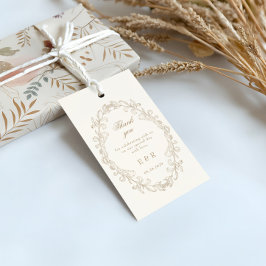 Romantic Baroque Ornate Frame Wedding Presentetikett