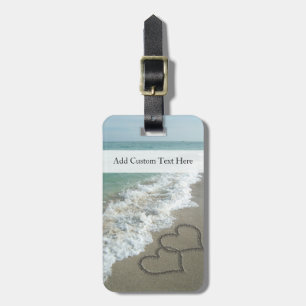 Romantic Beach Hearts Bagagebricka