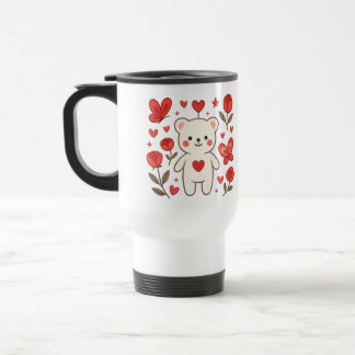 Romantic Bear Heart Travel Mug Resemugg