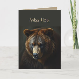 Romantic Bear Hug Ledsen Endast Roligt Humor missa Kort