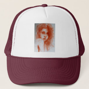 ROMANTIC BEAUTY/Woman Porträtt i Sepia Brown Keps