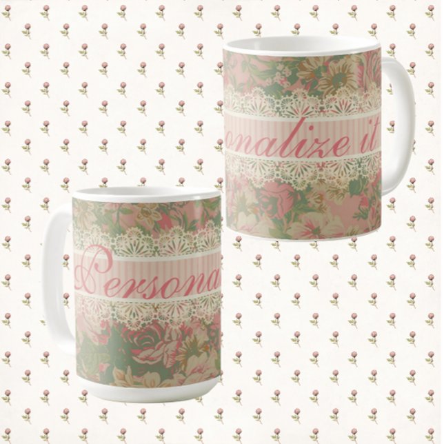 Romantic Bedroom Le Boudoir Romantique Kaffemugg (Personalize these mugs for someone special)