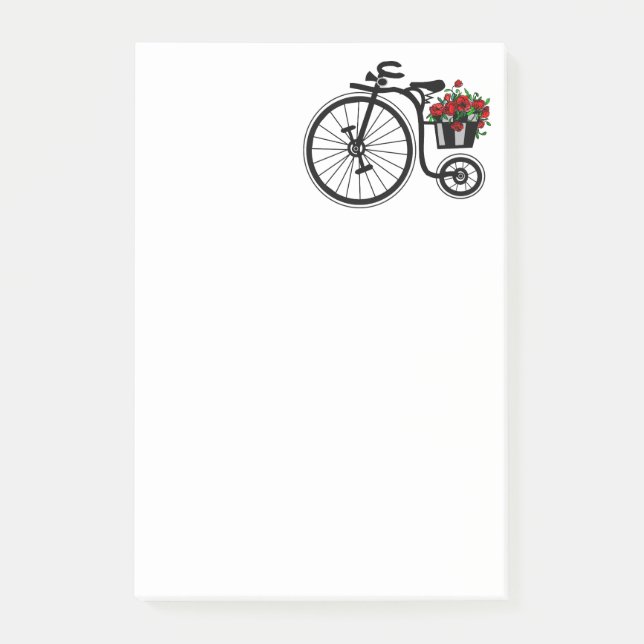 Romantic Bike Post-it® Notes Post-it Block (Framsida)