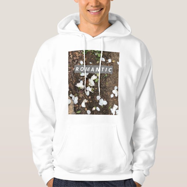 ROMANTIC-blommans estetiska flickepojke stil Hoodie (Framsida)