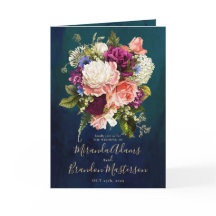 Romantic Blommigt Emerald Grönt Guld Bröllop