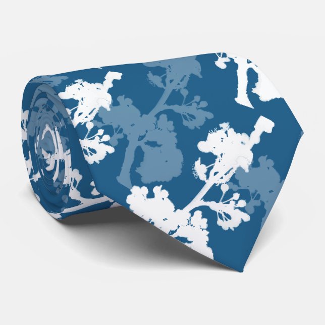 Romantic Blommigt Japan Tie Slips (Rullad)