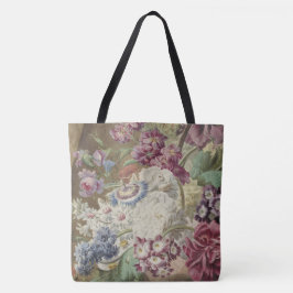 Romantic Blommigts Tote Bag Tygkasse