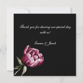 Romantic Bloom Blommigt Peony Tack Kort