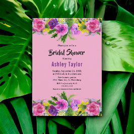 Romantic Bloom Ro, sommarBlommigt, Möhippa Inbjudningar