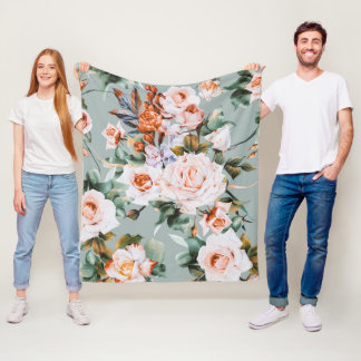 Romantic Blossom Haven Fleecefilt