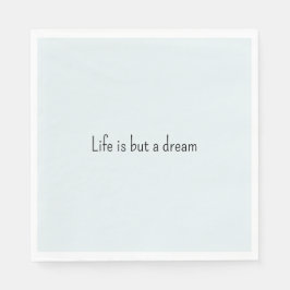 Romantic Blue Life is but a dream Pappersservett