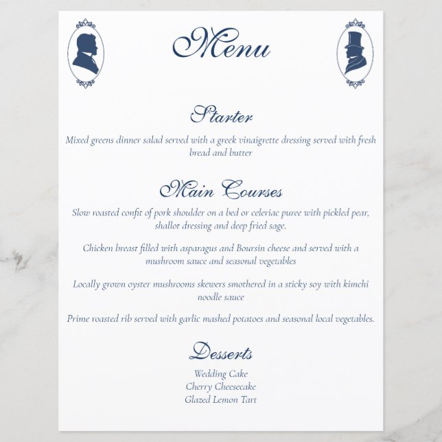 Romantic Blue Regency Gay Botanical Silhouette  (Framsida)