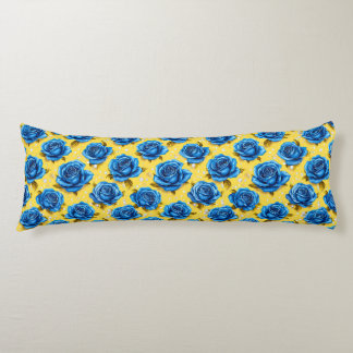 Romantic Blue Roses Modern Flower 🌹 Kroppskudde