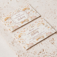 Romantic Blush Croissant Bakery Business