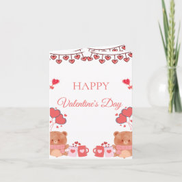 Romantic Blush Valentine Card Helgkort