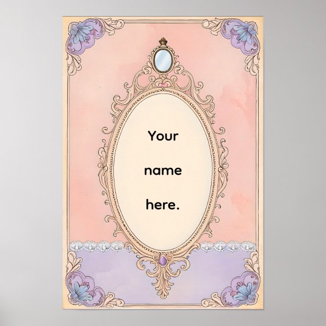 Romantic Blush Vanity Poster (Framsidan)
