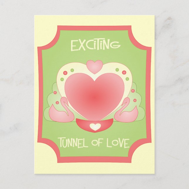 Romantic Boat Cruise Vykort (Framsida)