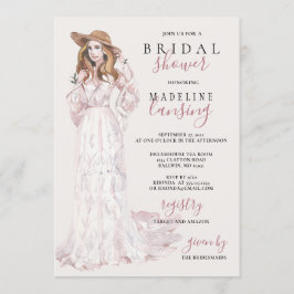 Romantic Bohemian Bride Möhippa Inbjudningar