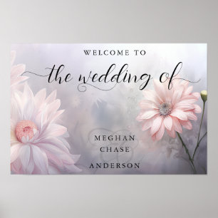 Romantic BOHO Rosa Daisy Poster